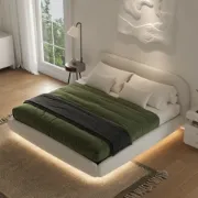 Picture of Serene Curve Upholstered Bed