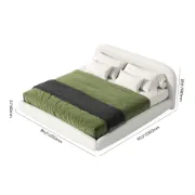 Picture of Serene Curve Upholstered Bed