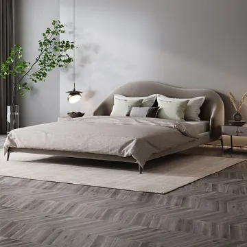 Show details for Luna Curve Upholstered Bed Picture of Luna Curve Upholstered Bed