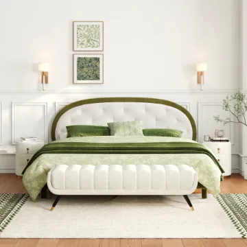 Show details for Verdant Elegance Bed – A Luxurious Fusion of Comfort and Style Picture of Verdant Elegance Bed – A Luxurious Fusion of Comfort and Style