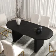Picture of Wooden Dining Table with a Modern Design and Classic Touches - Kiabi