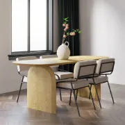 Picture of Titani dining table Natural Wood