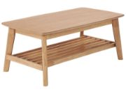 Picture of Lava Natural wood table with shelf