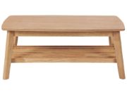 Picture of Lava Natural wood table with shelf