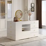 صورة خزانة أدراج سيرين – من الخشب الطبيعي مع منظمات تخزين متعددة