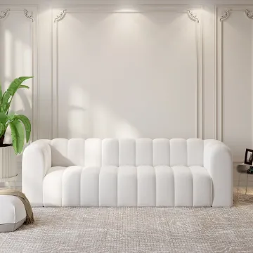 Show details for Della Sofa – Natural Wood Picture of Della Sofa – Natural Wood