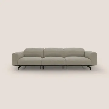 Show details for Olivaro Low-Profile 3-Seater – Taupe Beige with Matte Black Legs Picture of Olivaro Low-Profile 3-Seater – Taupe Beige with Matte Black Legs