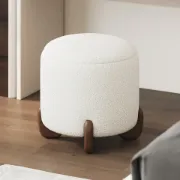 Niva pouf - Natural wood
