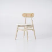 Picture of Elin Rattan Frame Chair – Boho Simplicity in Natural Wood