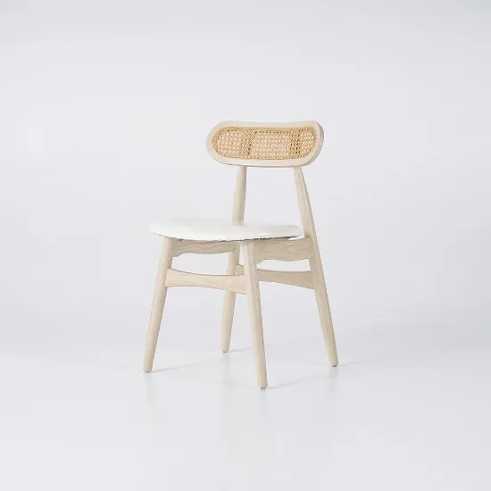 Picture of Elin Rattan Frame Chair – Boho Simplicity in Natural Wood