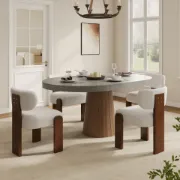 Picture of Maven Natural Wood Curve Chair