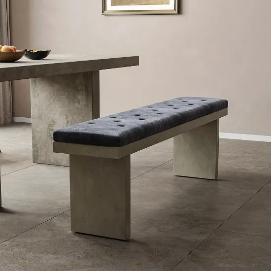 Picture of Raven Velvet Chair – Natural Wood Touch