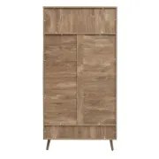 Picture of Arden – Curved Edge Rattan Wood Nightstand