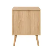 Picture of Soma – Rattan Wooden Nightstand with 2 Drawers