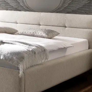 Show details for Lina Minimalist Natural Wood Fabric Bed Picture of Lina Minimalist Natural Wood Fabric Bed