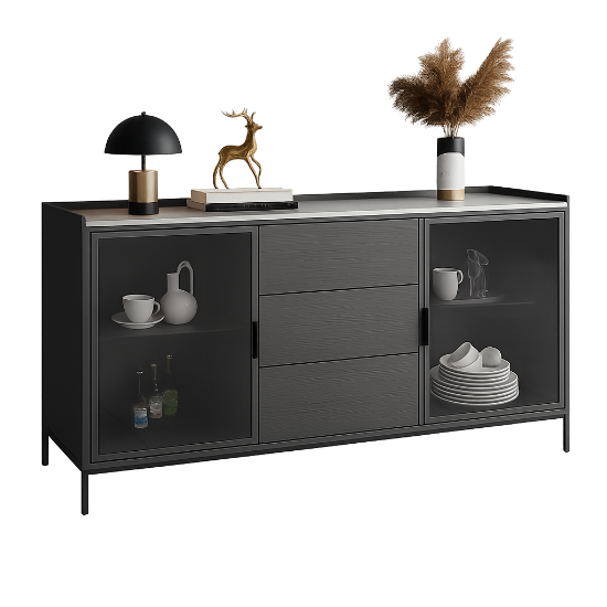 Picture of Lekan Modern Sideboard Cabinet Natural wood