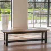 صورة مقعد باردن بلونين من الخشب الطبيعي