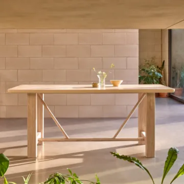 Show details for Arlen Natural Wood Dining Table Picture of Arlen Natural Wood Dining Table