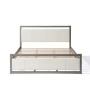 صورة سرير إيلاندور خشب طبيعي بحجم كينج