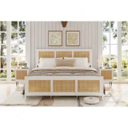 Picture of Alba Modern Woven Natural Wood Bed
