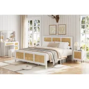 Picture of Alba Modern Woven Natural Wood Bed