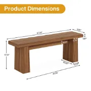 Picture of Kaldan Natural Wood Bench