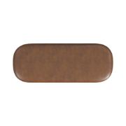 Picture of Ellipse Natural Wood Storage Bench – Rounded Design with Metal Base