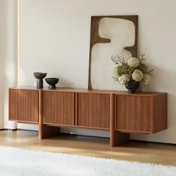 Show details for Tavora Natural Wood Sideboard β Fluted Door Design Picture of Tavora Natural Wood Sideboard β Fluted Door Design