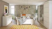 Picture of Aura Modern White Bedroom Set – Natural wood