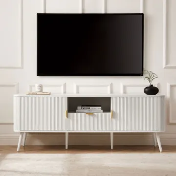 Show details for Tivo Modern TV Stand – Natural Wood Picture of Tivo Modern TV Stand – Natural Wood