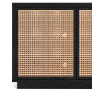 Picture of Ravena Woven-Panel TV Unit – Four Doors, Natural Wood