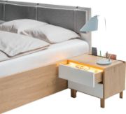 صورة طقم غرفة نوم بيلڤيل – خشب طبيعي