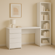 Picture of Aero Natural Wood Study Desk – 3 Drawers