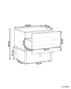 Picture of Orlane – Natural Wood Bedside Table with Modern Design