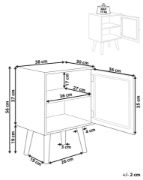Picture of Pauline – Rattan Single-Door Bedside Table