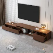 Picture of Alvaro – Natural Wood TV Stand with Coffee Table