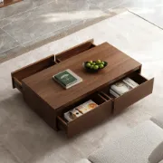 Picture of Alvaro – Natural Wood TV Stand with Coffee Table