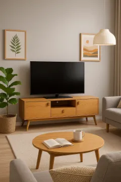 Show details for Viera – Minimalist Natural wood Tv Unit Picture of Viera – Minimalist Natural wood Tv Unit