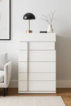 Show details for Clear Modern 5 Drawers Chest and Dresser Picture of Clear Modern 5 Drawers Chest and Dresser
