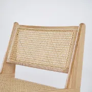 Picture of Kuroko Japandi Lounge Chair – Rattan & Natural Wood
