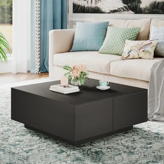 Picture of Bella Natural Wood Coffee Table - 4 drawers