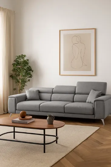 Picture of Sofa "Riviera" – Natural Wood