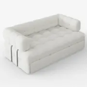 Rumi Convertible Sofa Bed – Modern Tufted Design