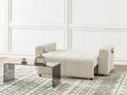 Picture of Paradis Convertible Sofa Bed from natural wood.