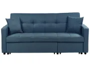 Mira Convertible Sofa Bed from natural wood – Modern Fabric Design with Clean Lines.
