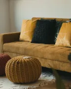 Mirelle – Modern Convertible Sofa with Natural Wood Frame