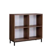 Lauro – Natural Wood Display Shelf with Compact 6-Cube Design