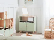 LuneBox Kids Natural wood Cabinet.