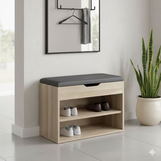 صورة كارمينا مقعد تخزين الأحذية