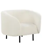 Viona – Modern Curved Armchair with Stainless Legs